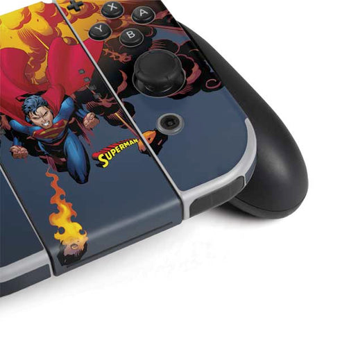 DC Comics Superman Action Flying Pose Nintendo Switch OLED (2021) Skin